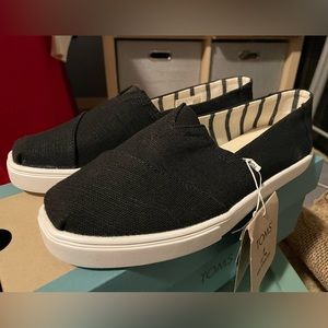 Toms Alpargata Cupsoles, Size 8, Black